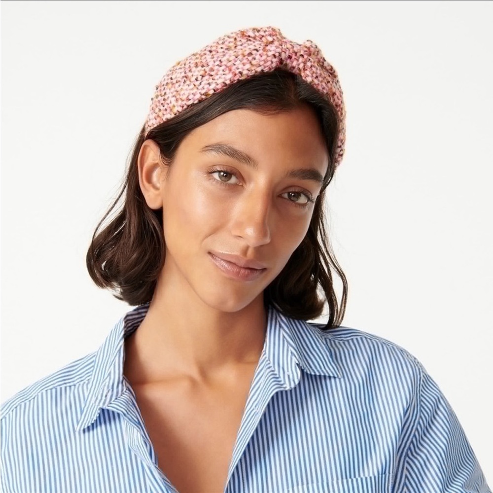 JCREW TWEED WIDE KNOT  HEADBAND NWT